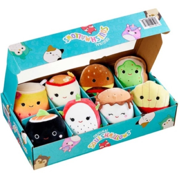Squishmallows Other - 🥑🍔 Squishmallows 5” Food Squad – 8-Pack Mini Plush – BNIB!